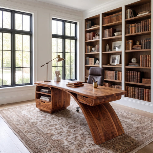 Classic Executive Desk Executive Office Desk Office Desk With Storage Drawers For Study Room