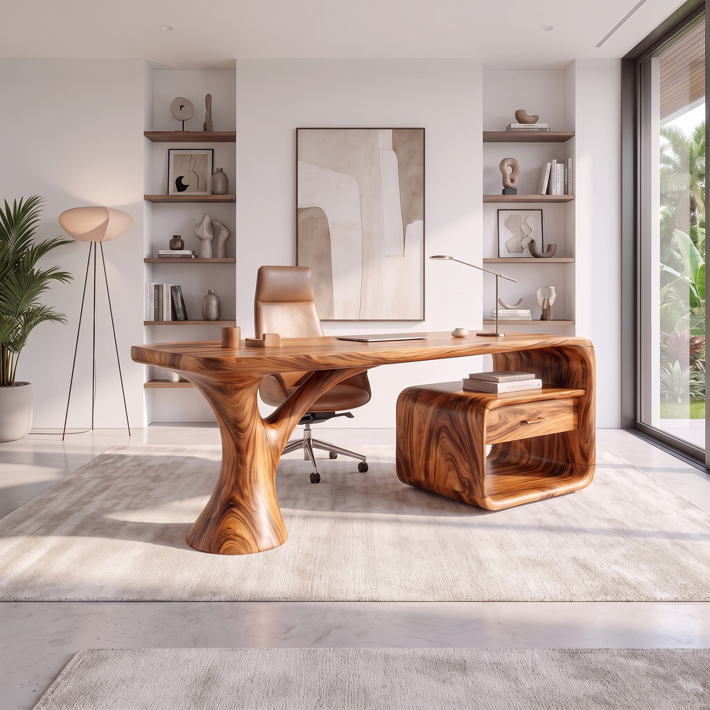 Peaceful Computer Desk Home Office Desk Office Desk Floating Drawer For Home Office