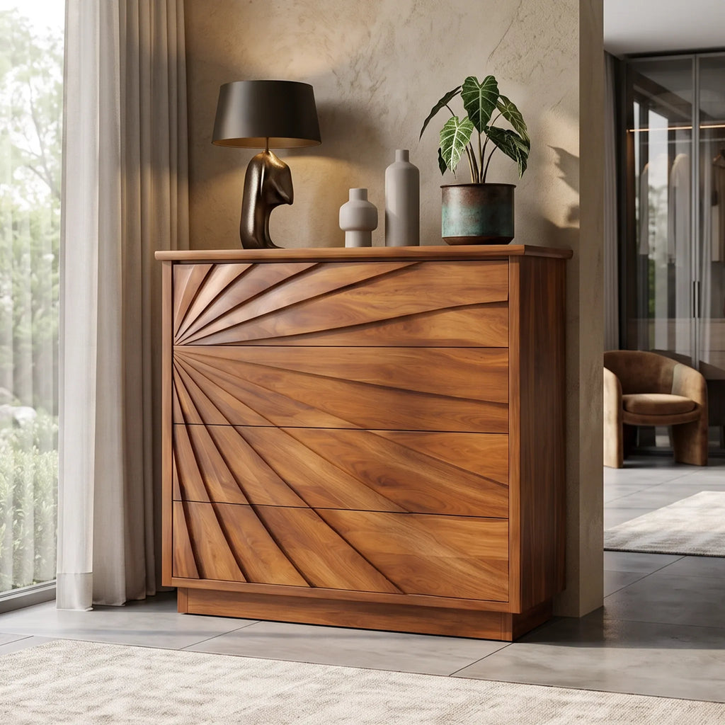 Organic Wave Nursery Dresser For Calm Baby Room