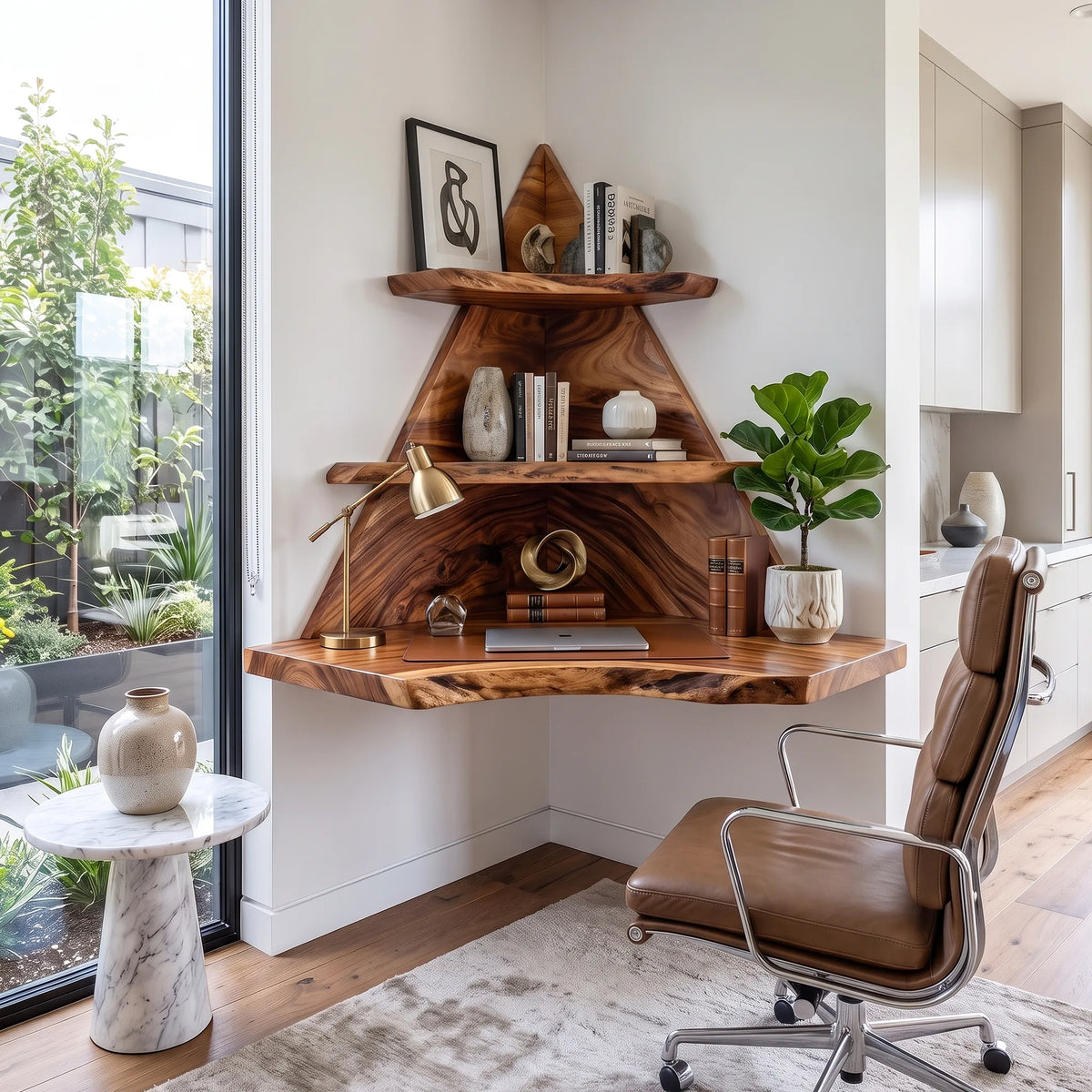 Cozy Computer Desk Home Office Desk Corner Shelves For Home Office