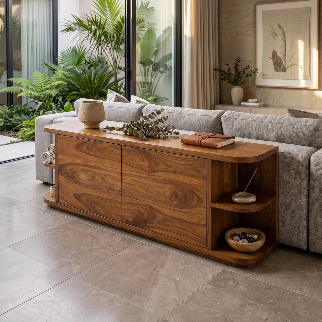Modern Drawer Console Cabinet For Living Room