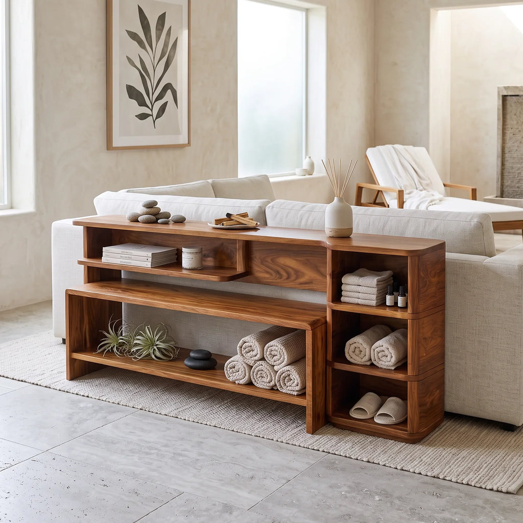 Minimalist Storage Console For Contemporary Living Room