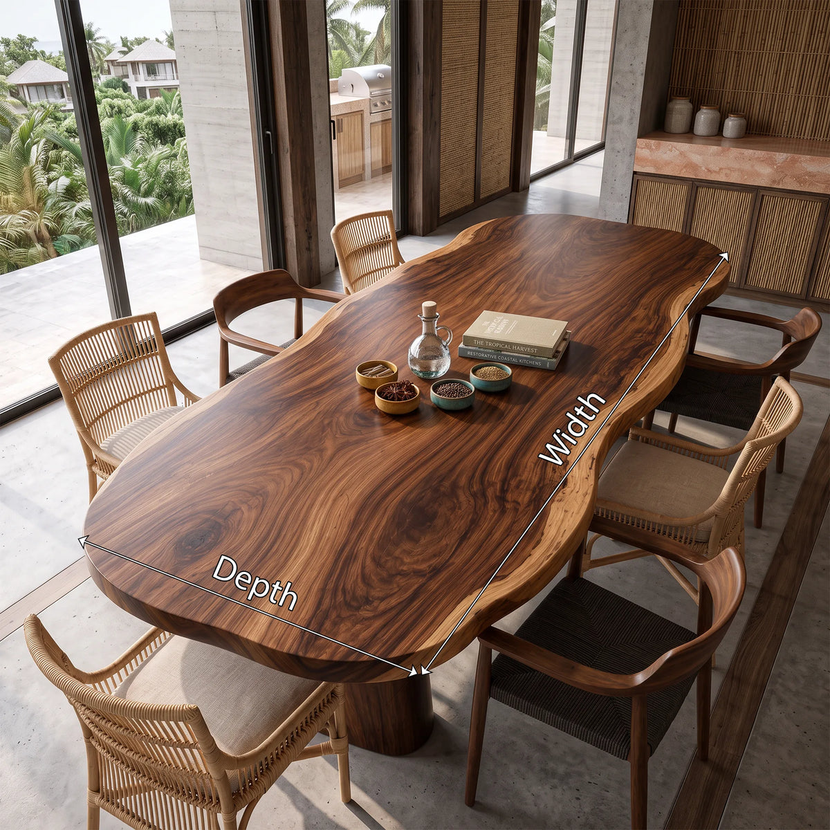 Organic Table Top 6 Seater Dining Room