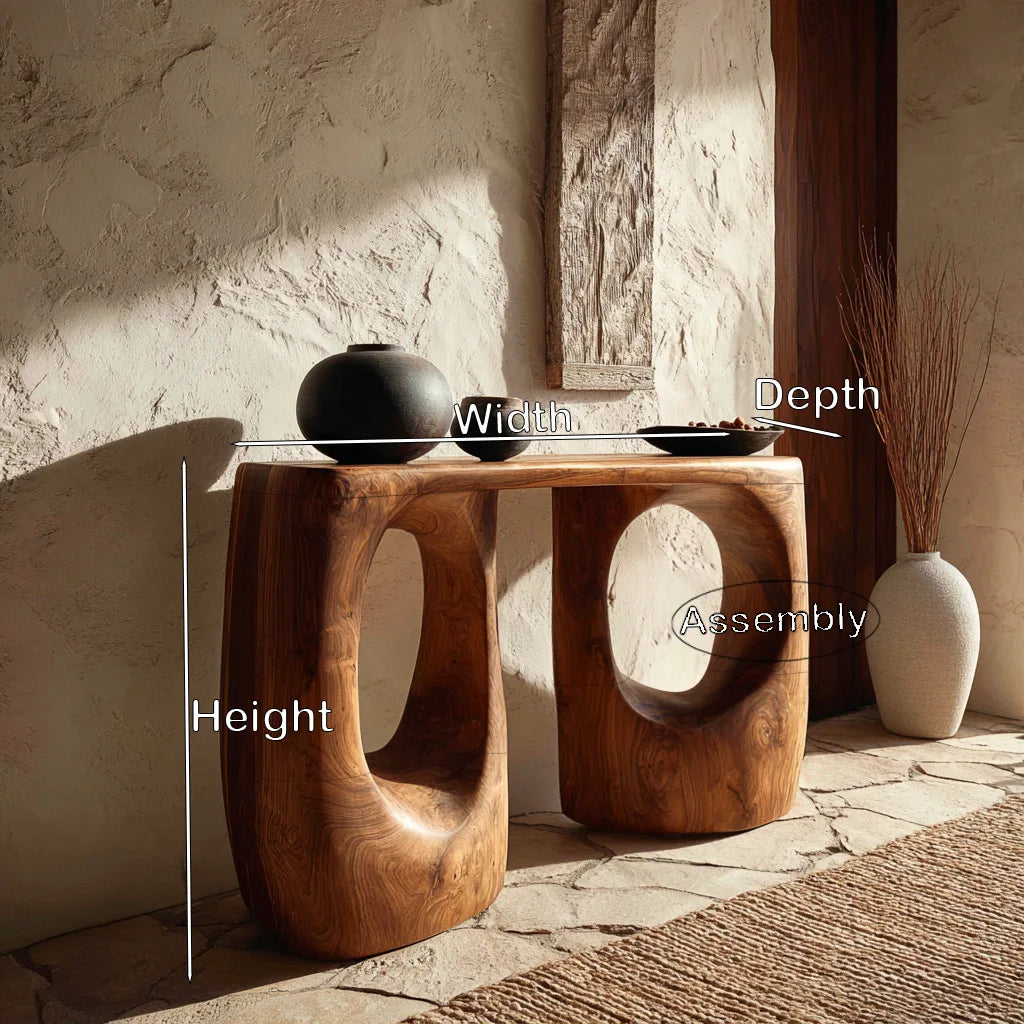 Contemporary Double Arch Console Table For Entryway