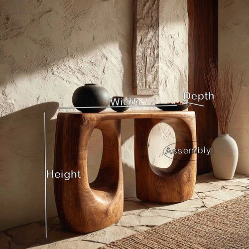 Contemporary Double Arch Console Table For Entryway
