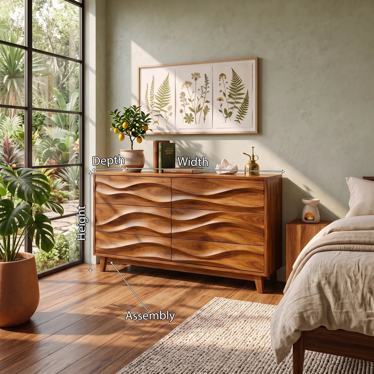 Modern Flow Chest Dresser For Spacious Bedroom
