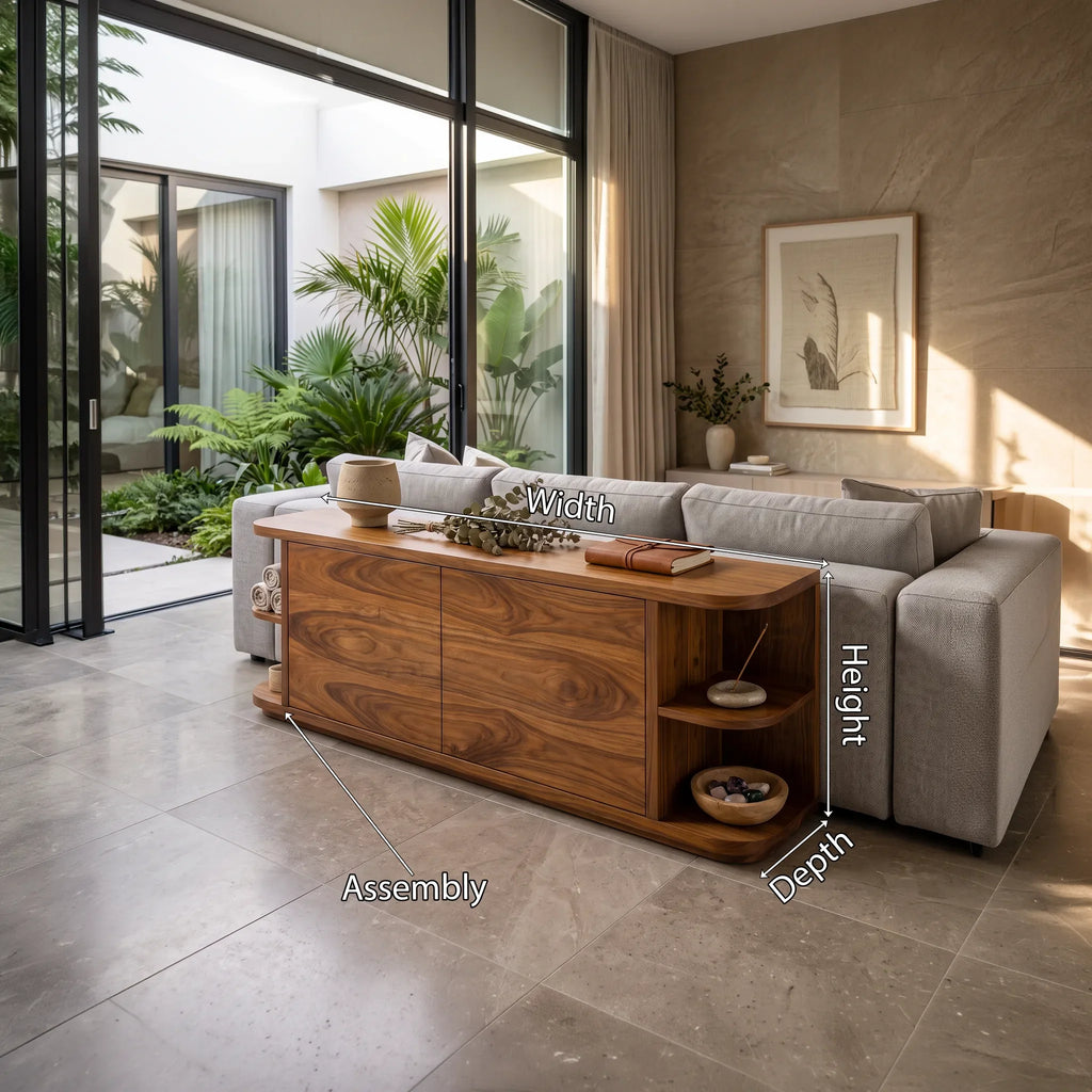 Modern Drawer Console Cabinet For Living Room