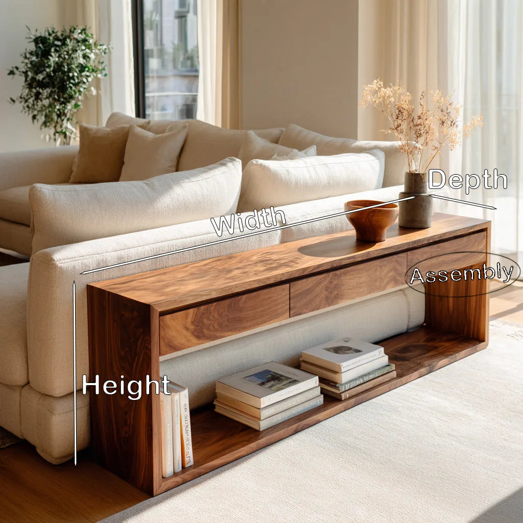 Contemporary Table Behind Sofa For Living Room