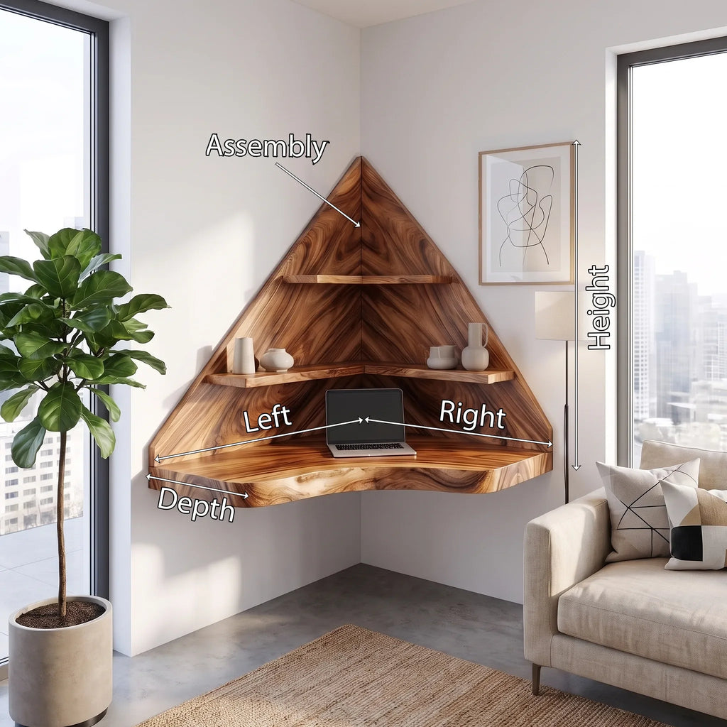 Calm Writing Desk Home Office Desk Computer Desk Corner Shelves For Living Room