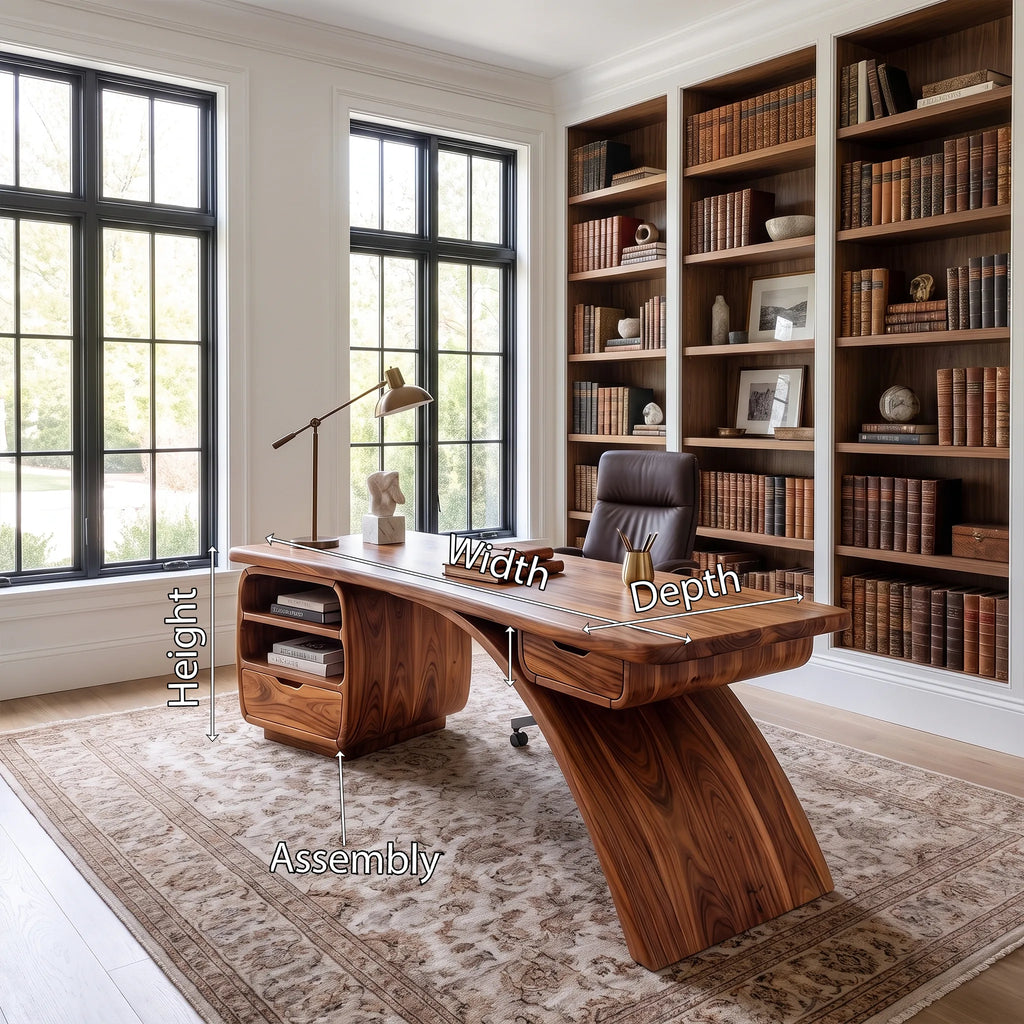 Classic Executive Desk Executive Office Desk Office Desk With Storage Drawers For Study Room