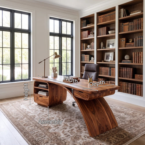 Classic Executive Desk Executive Office Desk Office Desk With Storage Drawers For Study Room