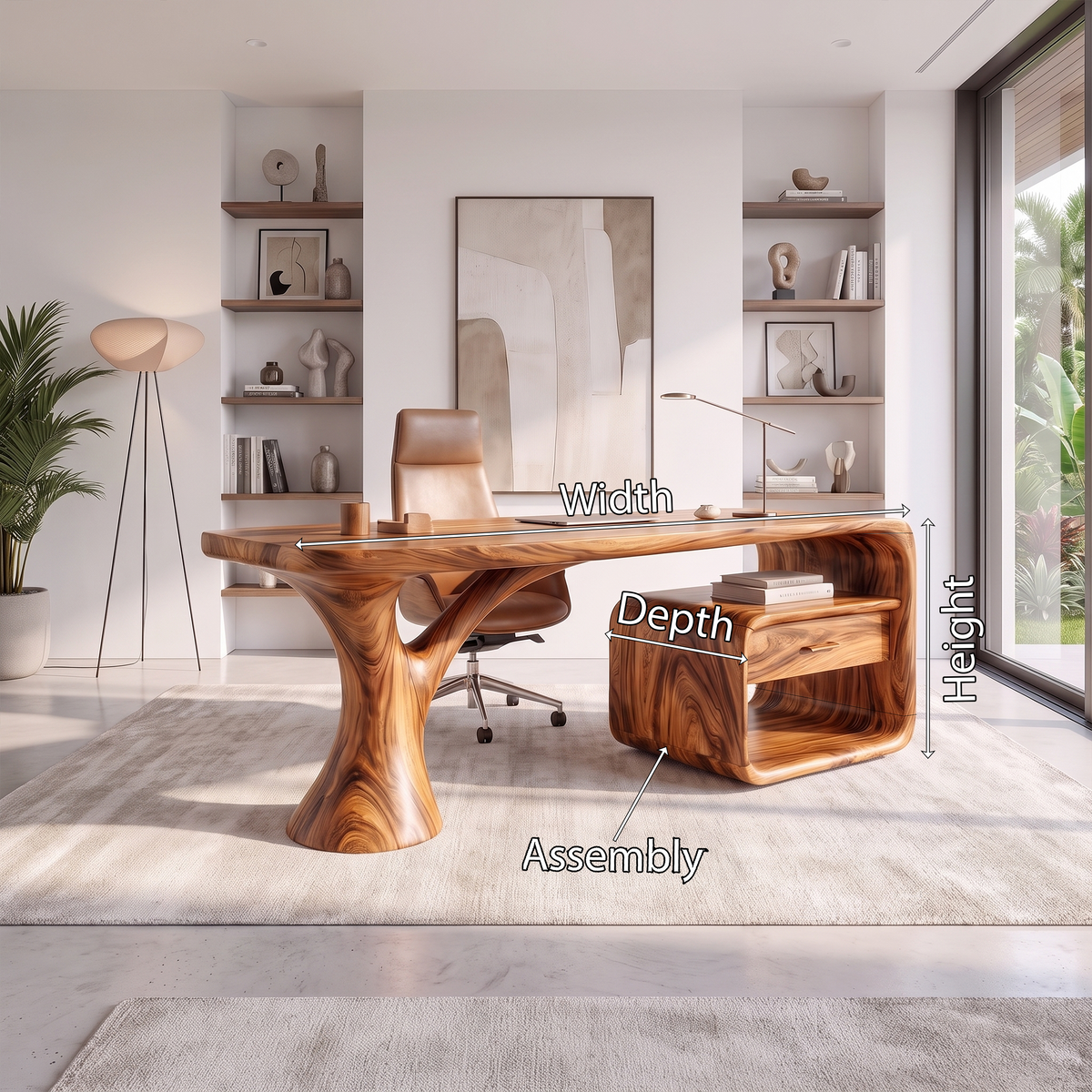 Peaceful Computer Desk Home Office Desk Office Desk Floating Drawer For Home Office