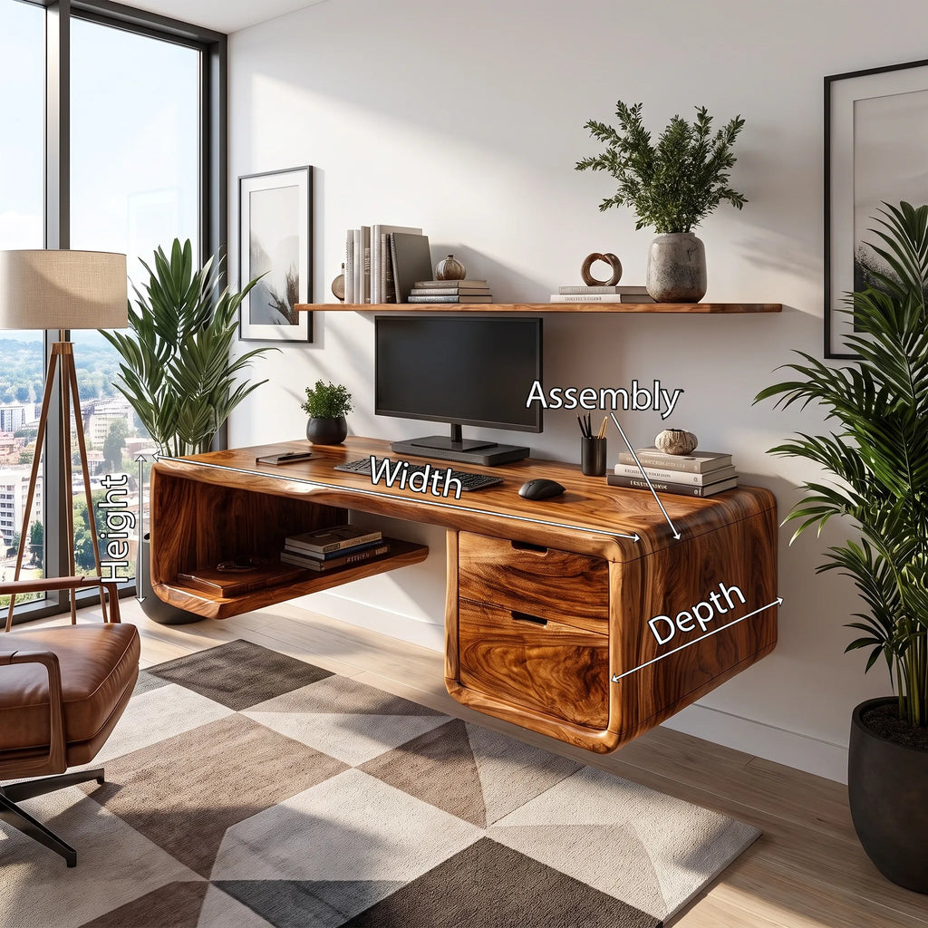 Refined Office Desk Writing Desk Home Office Desk With Three Drawers For Study Room