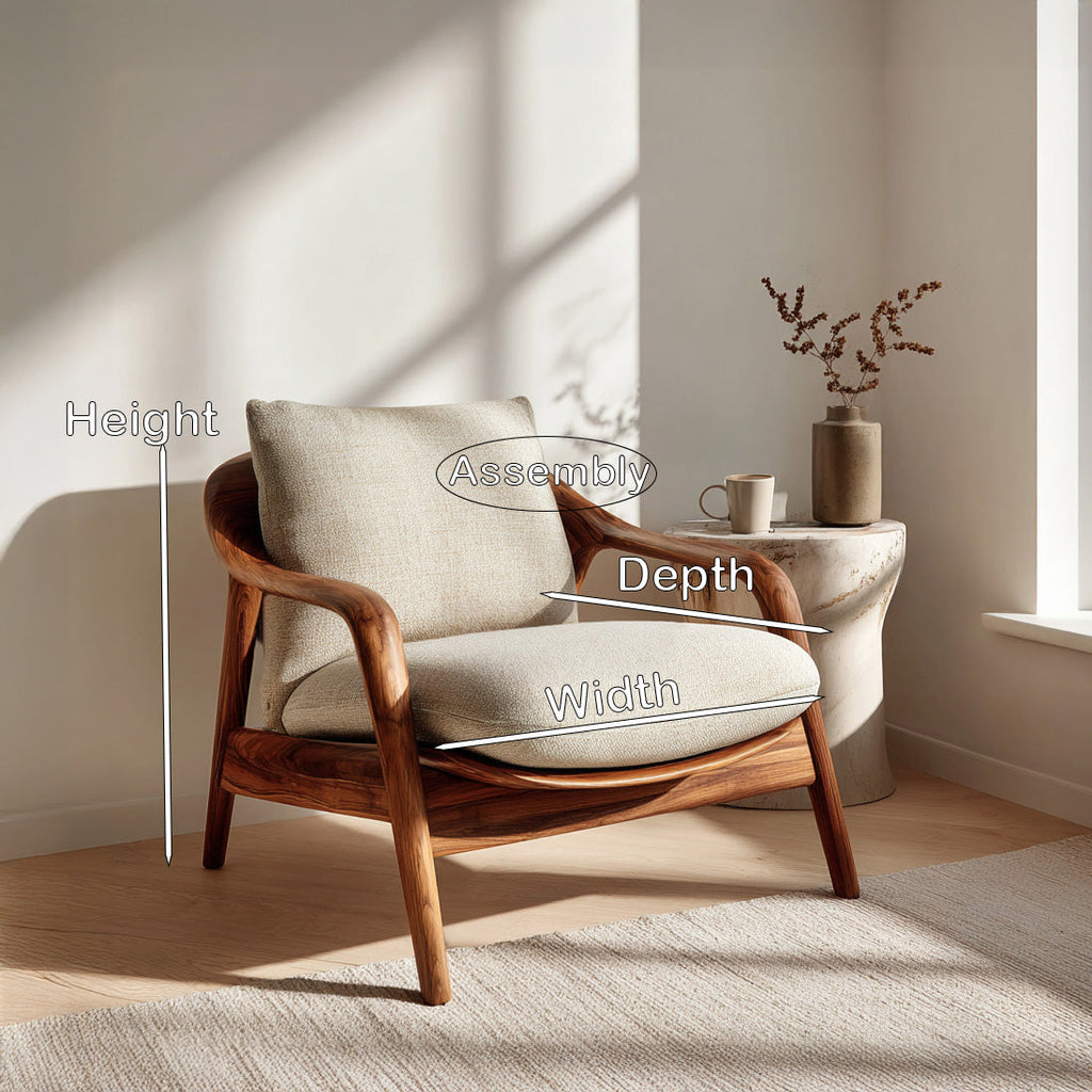 Organic Sculptural Armchair For Luxury Living Room