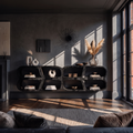 Modern Wall Mounted Bookshelf With Open Display Shelves For Living Room