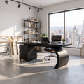 Inviting Office Desk Computer Desk Executive Desk Three Drawers For Home Office