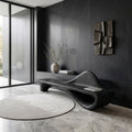 Luxury Curved Backrest Bench For Hallway