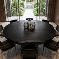 Organic Modern Round Dining Table Top Poolside Patio
