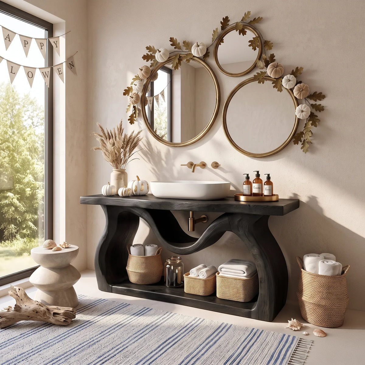 Modern Halloween Bathroom Vanity Cabinet Luxury Ensuite