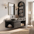 Organic Halloween Floating Bathroom Vanity Modern Bathroom
