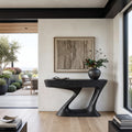 Contemporary Sculptural Drawer Console Table For Entryway
