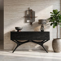 Modern Organic Wooden Console Table For Foyer