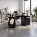 Organic Executive Desk Office Desk Writing Desk Sculptural Open Base For Home Office