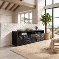 Contemporary Curved Front Buffet Cozy Dining Room