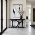 Modern Sculptural Open Frame Console Table For Entryway