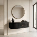 Modern Floating Wooden Console Table For Entryway