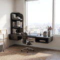 Calm Computer Desk Home Office Desk Writing Desk With Tall Shelves For Home Office
