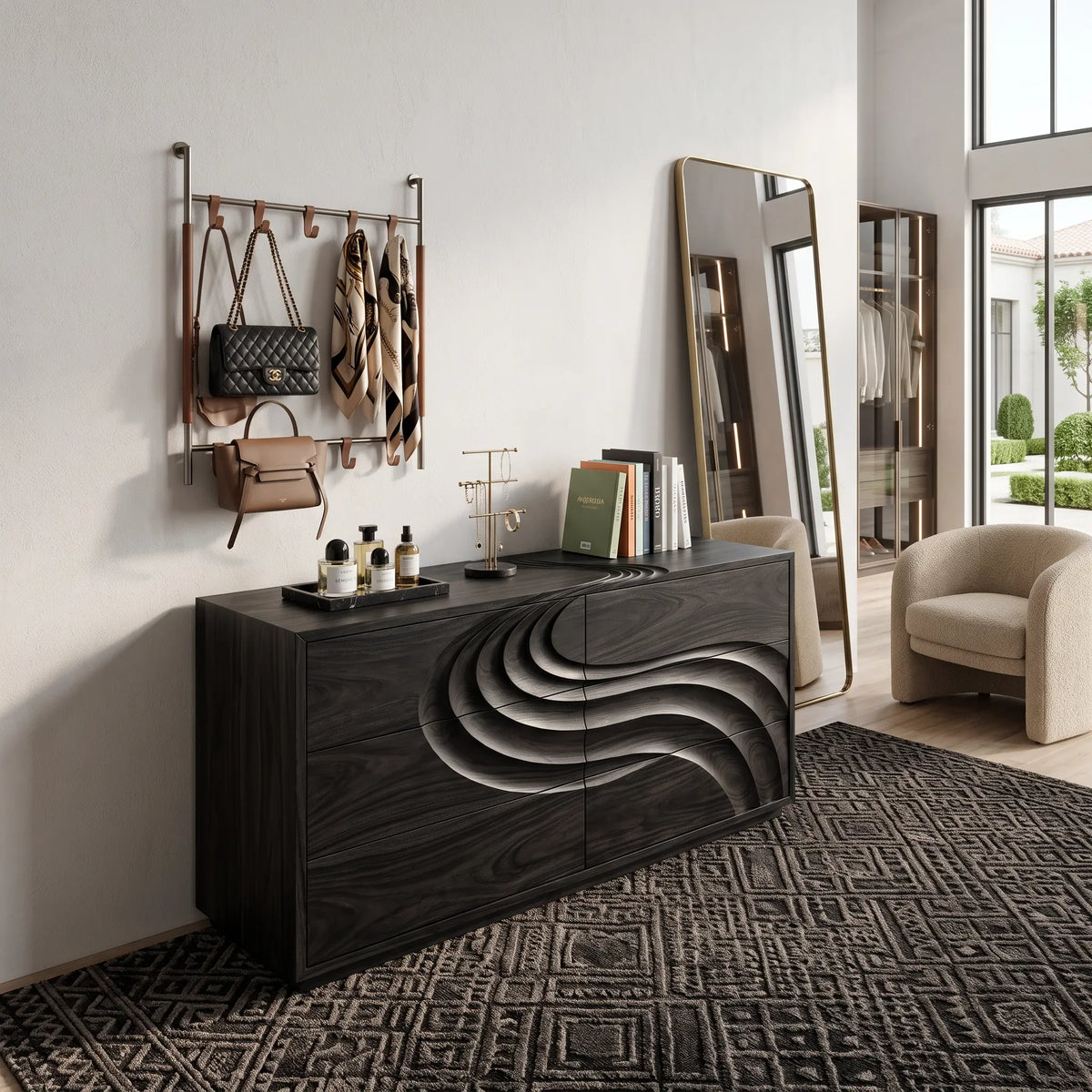 Contemporary Flow Dresser Drawer For Modern Bedroom