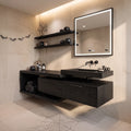 Handcrafted Mid Century Floating Vanity Primary Ensuite