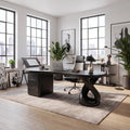 Sculptural Executive Desk Executive Office Desk Office Desk With Loop Leg For Executive Office