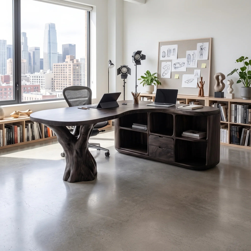 Graceful Writing Desk Office Desk Home Office Desk With Two Drawers For Home Office