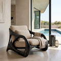 Luxury Frame Sculptural Armchair For Reading Nook
