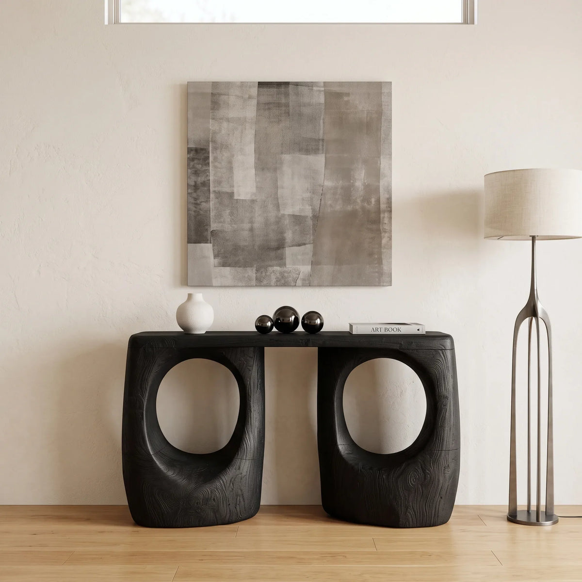 Contemporary Double Arch Console Table For Entryway