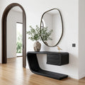 Modern Waterfall Drawer Console Table For Entryway