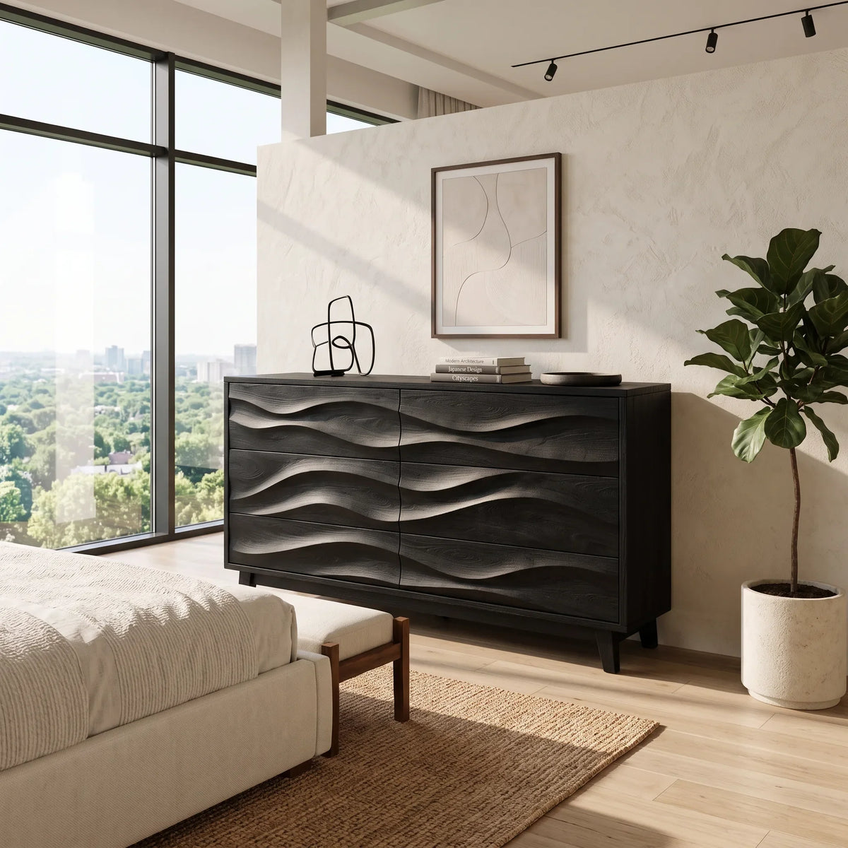 Modern Flow Chest Dresser For Spacious Bedroom