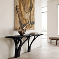 Contemporary Live Edge Console Table For Entryway