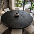 Organic Modern Round Dining Table Top 8 Seater
