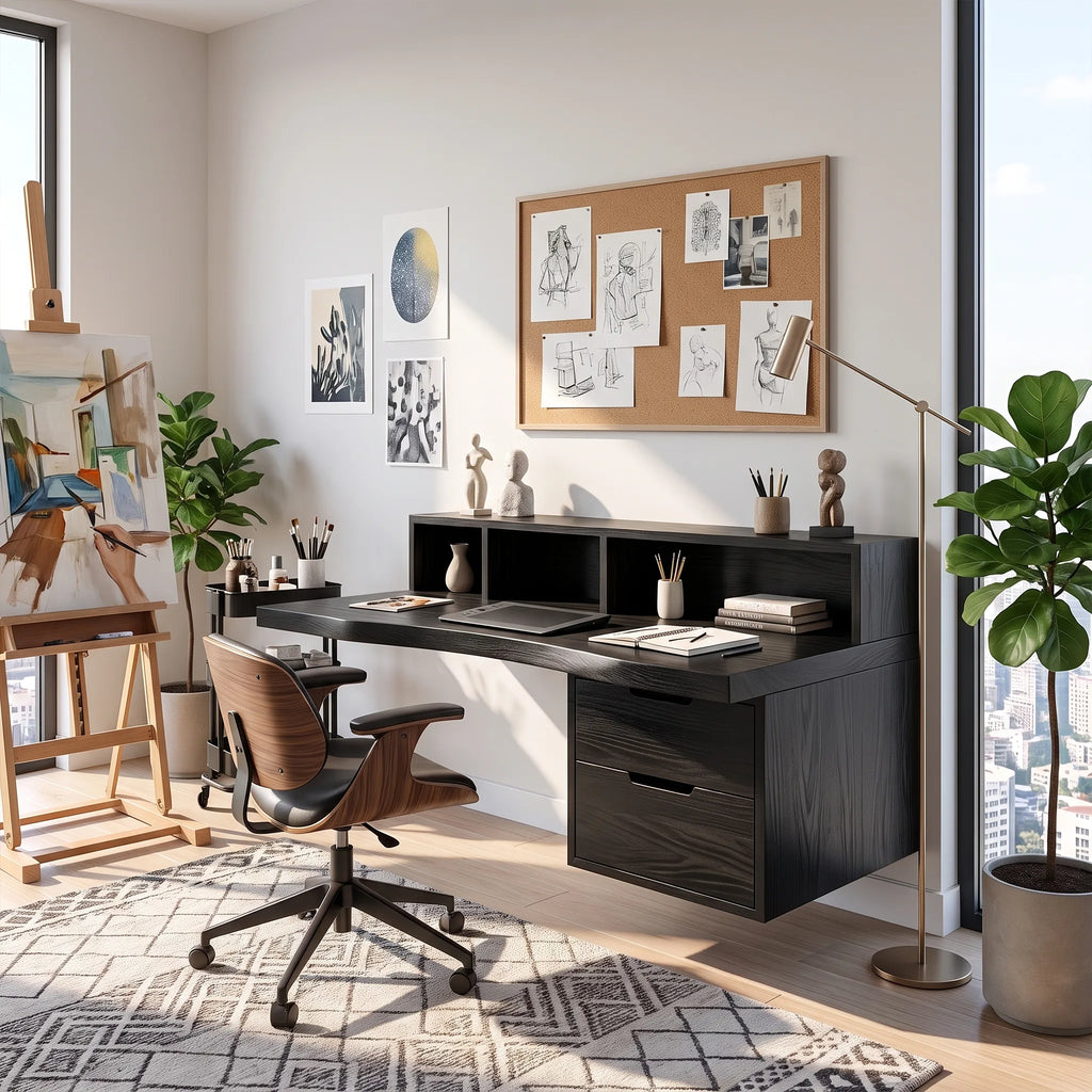 Modern Computer Desk Home Office Desk Office Desk With Open Shelf For Home Office