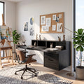 Modern Computer Desk Home Office Desk Office Desk With Open Shelf For Home Office