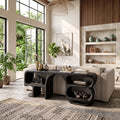 Modern Curved Frame Console For Living Room