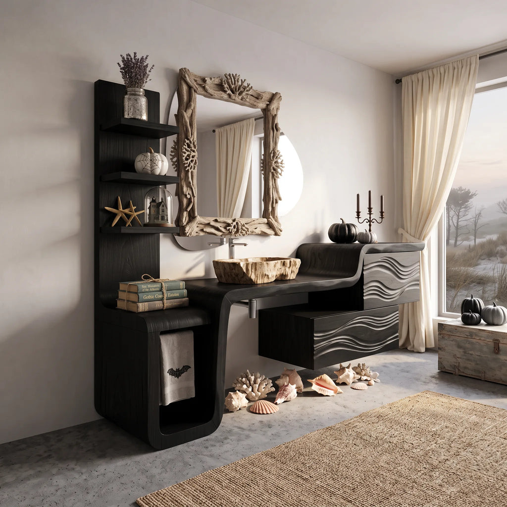 Organic Modern Halloween Bathroom Vanity Luxury Ensuite