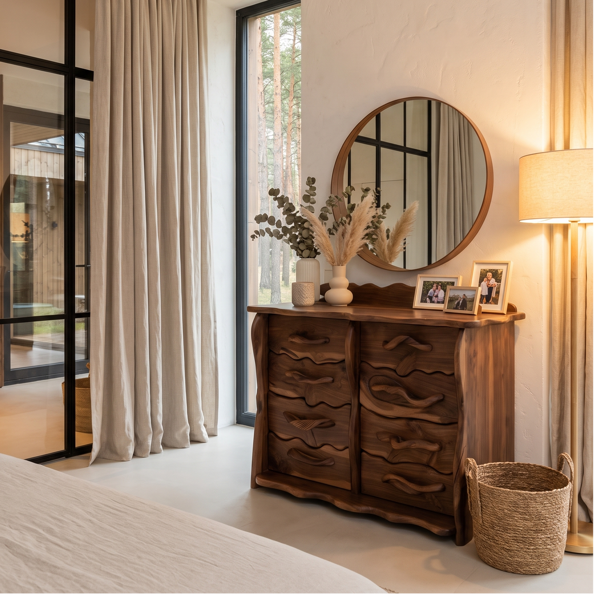 Minimalist Tall Dresser With Multiple Drawers For Bedroom