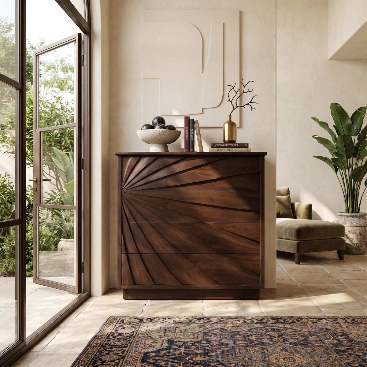 Organic Wave Nursery Dresser For Calm Baby Room
