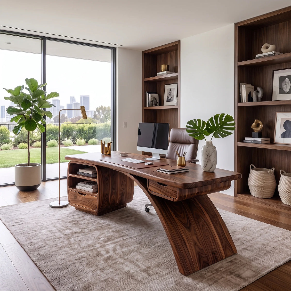 Classic Executive Desk Executive Office Desk Office Desk With Storage Drawers For Study Room