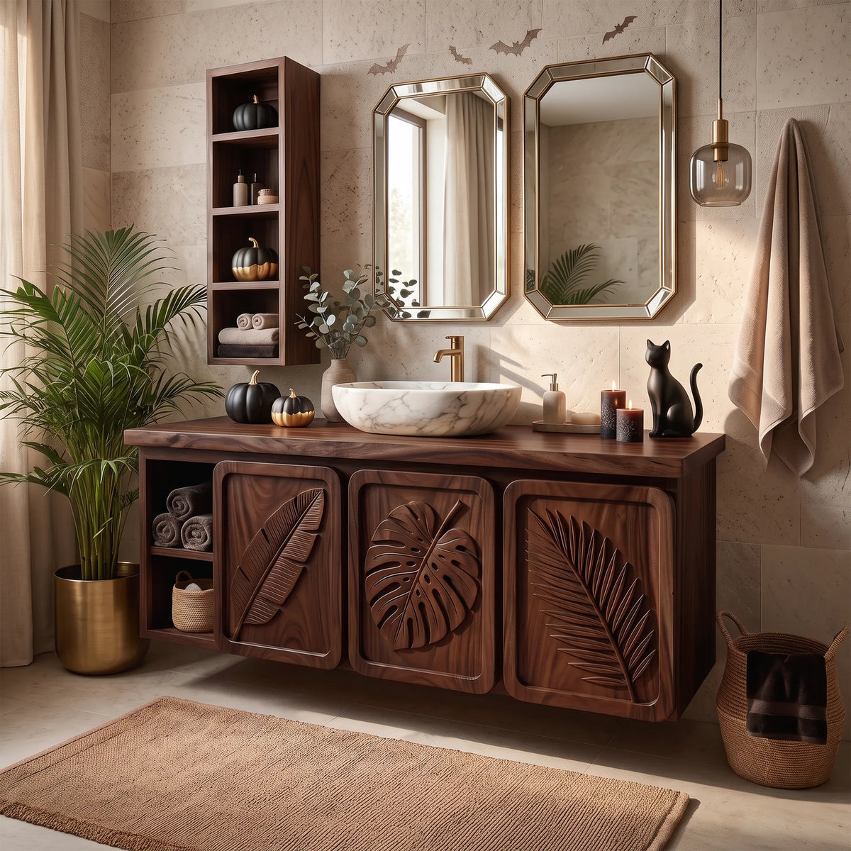 Handcrafted Organic Modern Bathroom Vanity Boutique Hotel