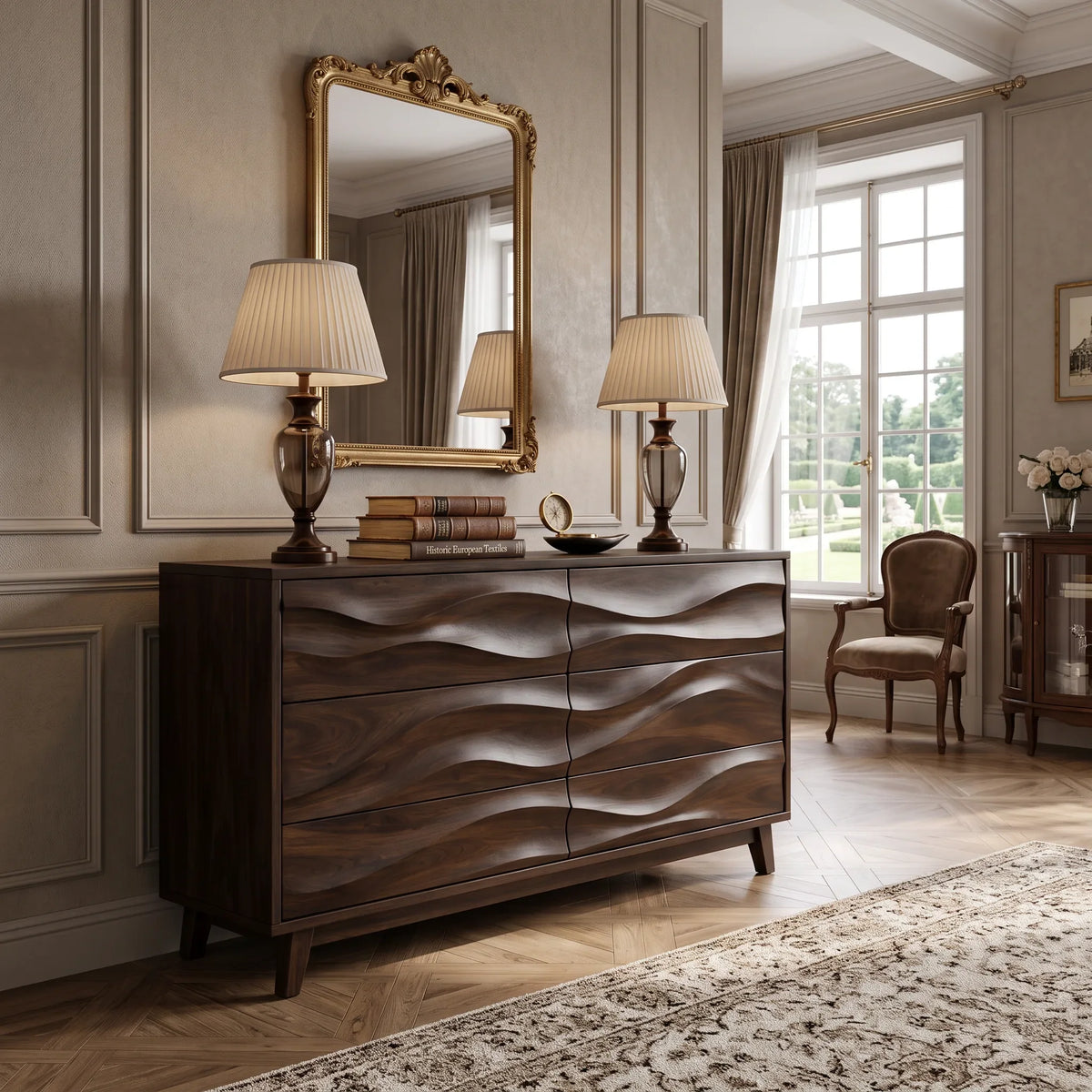 Modern Flow Chest Dresser For Spacious Bedroom